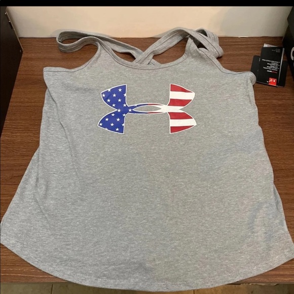 New Under Armour Tank Top USA Flag - Picture 3 of 4
